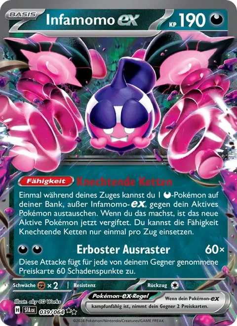 Infamomo-ex 039/064 Nebel der Sagen (SFA) Pokémon-Karte (Near Mint)