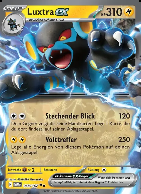 Luxtra-ex 068/167 Maskerade im Zwielicht (TWM) Pokémon-Karte (Near Mint)