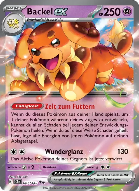 Backel-ex 067/142 Stellarkrone (SCR) Pokémon-Karte (Near Mint)