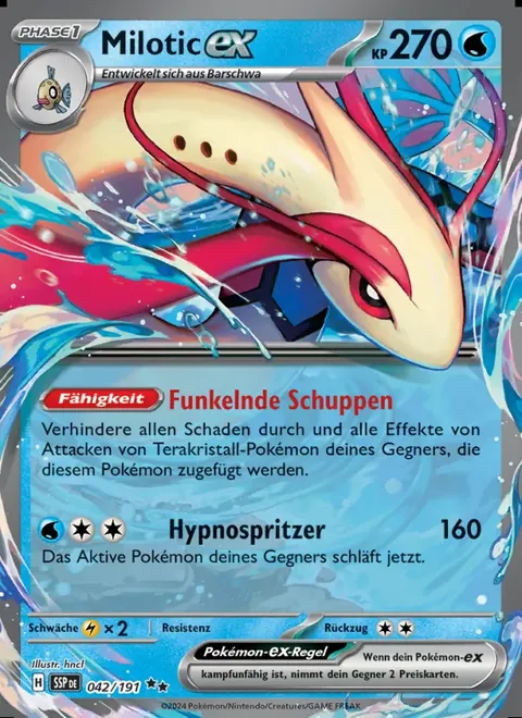 Milotic-ex 042/191 Stürmische Funken (SSP) Pokémon-Karte (Near Mint)