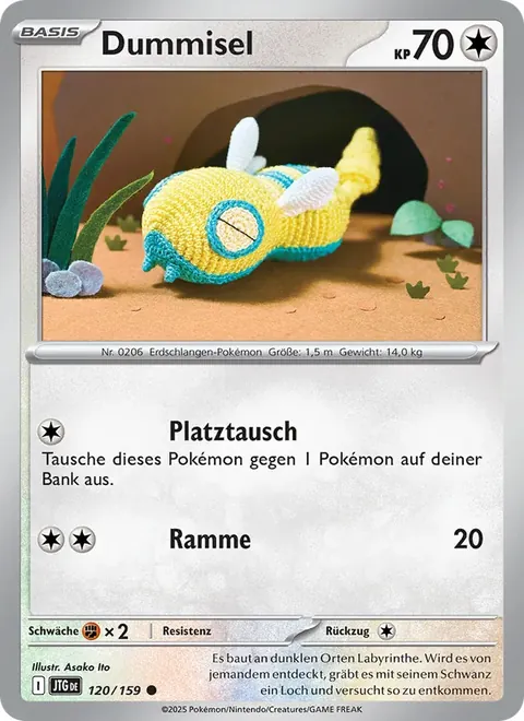Dummisel 120/159 Reisegefährten (JTG) Pokémon-Karte (Near Mint)