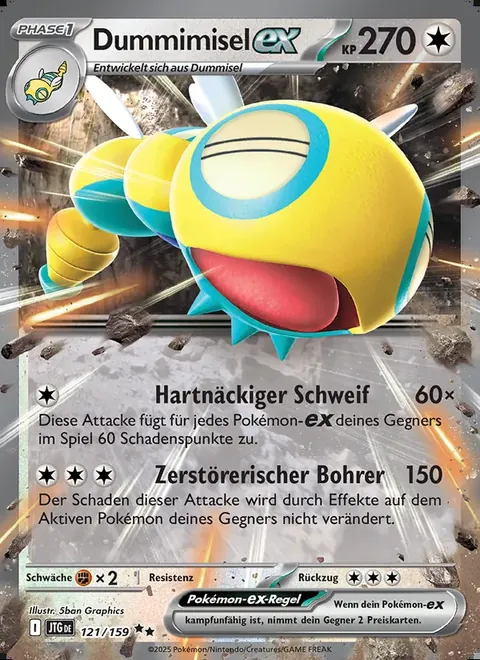 Dummimisel-ex 121/159 Reisegefährten (JTG) Pokémon-Karte (Near Mint)