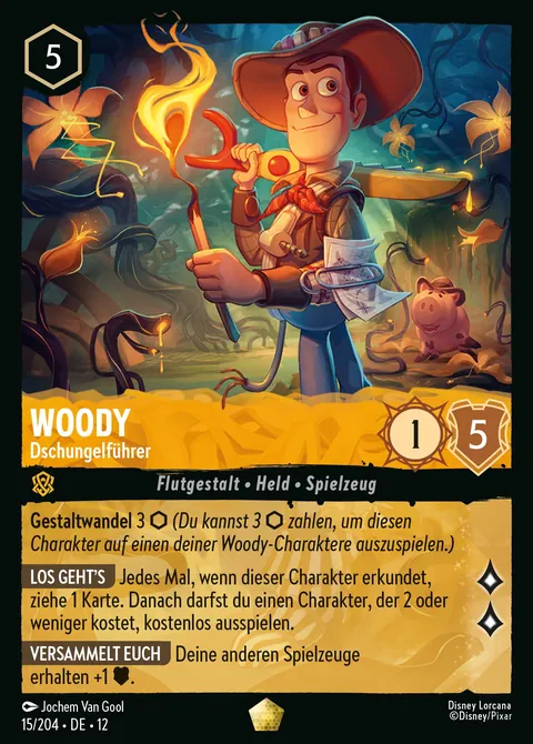 Woody - Dschungelführer #015 Unbekannte Wildnis Disney Lorcana-Karte (Near Mint)