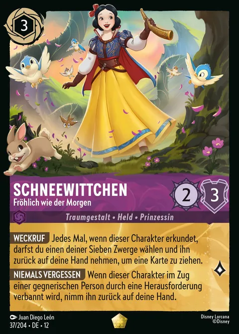 Schneewittchen - Fröhlich wie der Morgen #037 Unbekannte Wildnis Disney Lorcana-Karte (Near Mint)