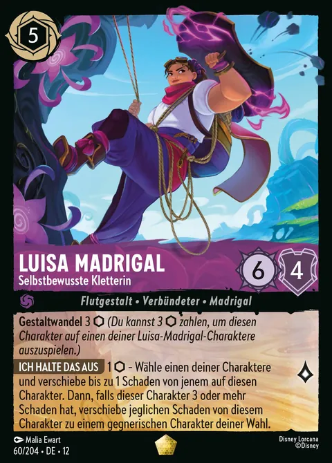 Luisa Madrigal - Selbstbewusste Kletterin #060 Unbekannte Wildnis Disney Lorcana-Karte (Near Mint)