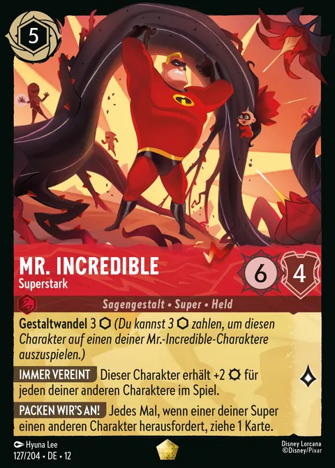 Mr. Incredible - Superstark #127 Unbekannte Wildnis Disney Lorcana-Karte (Near Mint)