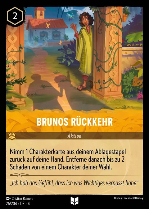 Brunos Rückkehr #026 Ursulas Rückkehr Disney Lorcana-Karte (Near Mint)
