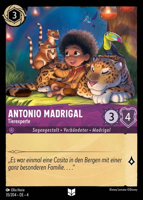 Antonio Madrigal - Tierexperte #035 Ursulas Rückkehr Disney Lorcana-Karte (Near Mint)