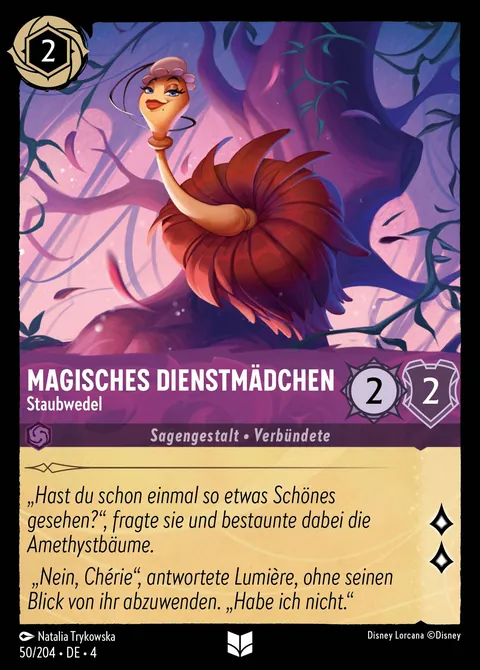 Magisches Dienstmädchen - Staubwedel #050 Ursulas Rückkehr Disney Lorcana-Karte (Near Mint)