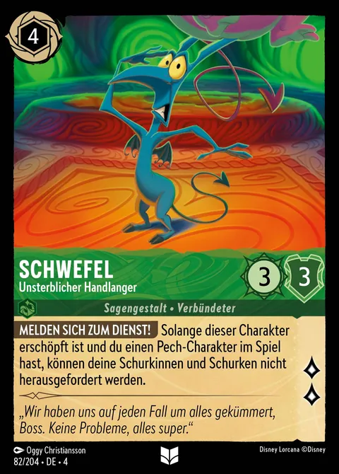 Schwefel - Unsterblicher Handlanger #082 Ursulas Rückkehr Disney Lorcana-Karte (Near Mint)