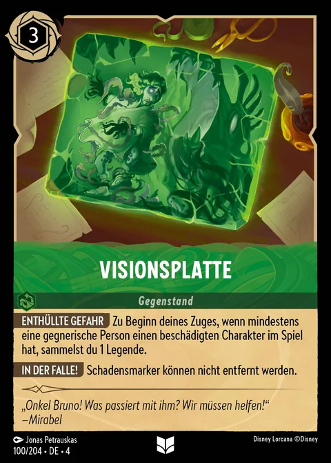 Visionsplatte #100 Ursulas Rückkehr Disney Lorcana-Karte (Near Mint)