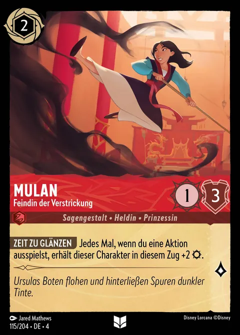 Mulan - Feindin der Verstrickung #115 Ursulas Rückkehr Disney Lorcana-Karte (Near Mint)