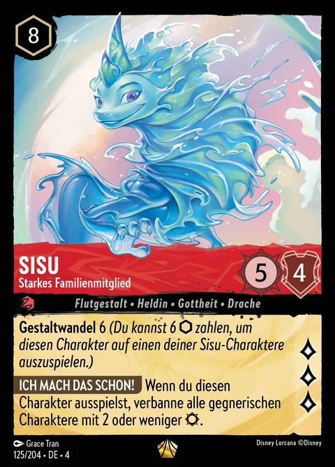 Sisu - Starkes Familienmitglied #125 Ursulas Rückkehr Disney Lorcana-Karte (Near Mint)