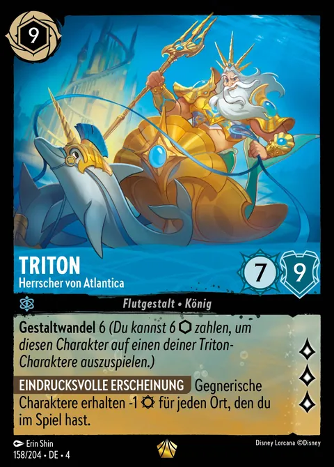 Triton - Herrscher von Atlantica #158 Ursulas Rückkehr Disney Lorcana-Karte (Near Mint)
