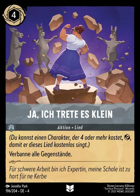 Ja, ich trete es klein #196 Ursulas Rückkehr Disney Lorcana-Karte (Near Mint)