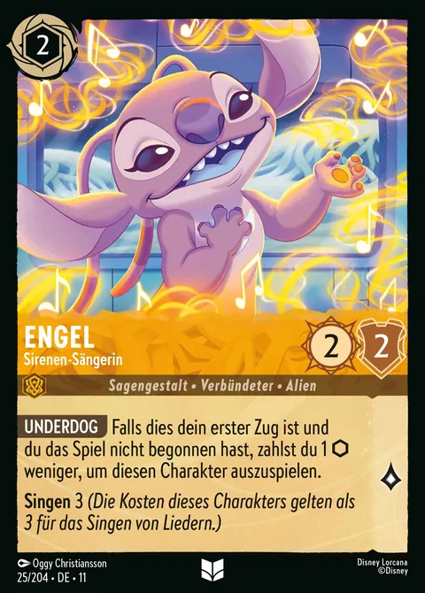 Engel - Sirenen-Sängerin #025 Winterzauber Disney Lorcana-Karte (Near Mint)