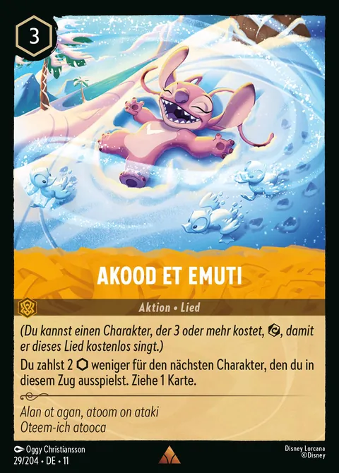 Akood et Emuti #029 Winterzauber Disney Lorcana-Karte (Near Mint)