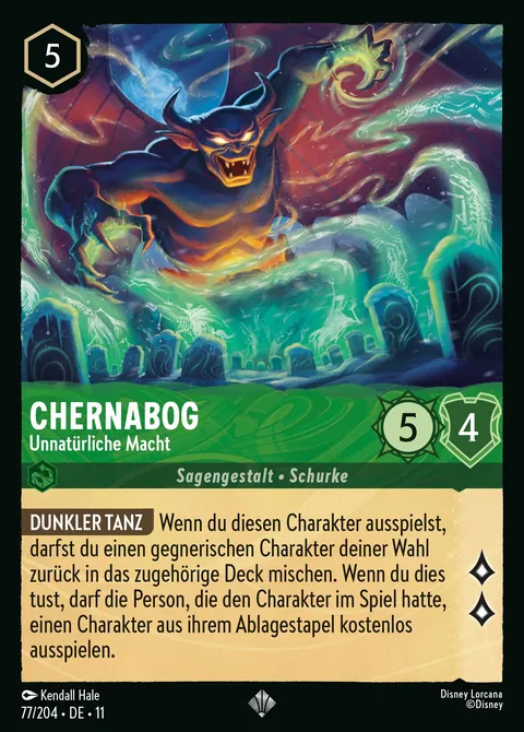 Chernabog - Unnatürliche Macht #077 Winterzauber Disney Lorcana-Karte (Near Mint)