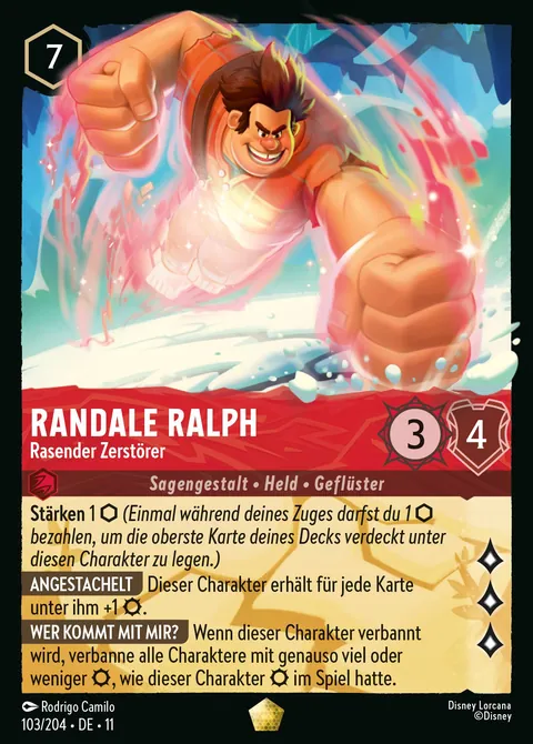 Randale Ralph - Rasender Zerstörer #103 Winterzauber Disney Lorcana-Karte (Near Mint)
