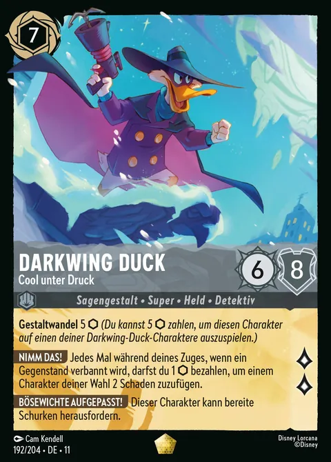 Darkwing Duck - Cool unter Druck #192 Winterzauber Disney Lorcana-Karte (Near Mint)